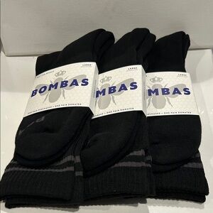 Bombas Men's Black Casual Socks